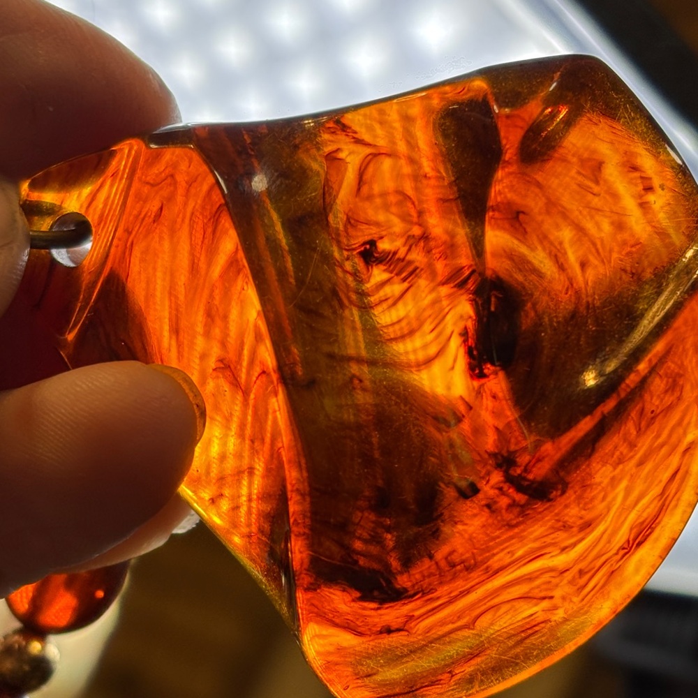 Accessocraft NYC faux amber necklace - Picture 8 of 11